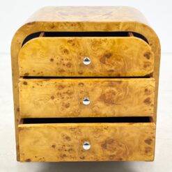 Art deco stiliaus riešutmedžio spintelės 2 vnt. Komplektas 42×57,5×58,5 cm