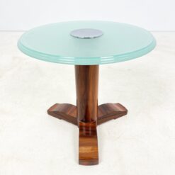 Vinažinis staliukas su stikliniu stalviršiu 55x55x52 cm