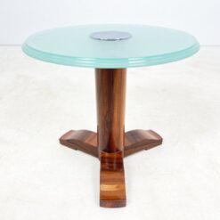 Vinažinis staliukas su stikliniu stalviršiu 55x55x52 cm