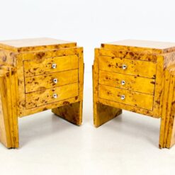 Art deco stiliaus riešutmedžio spintelės 2 vnt. Komplektas 42x62x62 cm