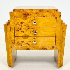 Art deco stiliaus riešutmedžio spintelės 2 vnt. Komplektas 42x62x62 cm