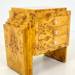 Art deco stiliaus riešutmedžio spintelės 2 vnt. Komplektas 42x62x62 cm