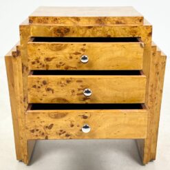 Art deco stiliaus riešutmedžio spintelės 2 vnt. Komplektas 42x62x62 cm