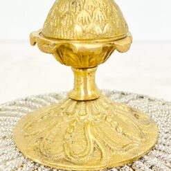 Pakabinamas žalvarinis šviestuvas su stiklo karoliukais 84x84x56 cm