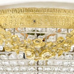 Pakabinamas žalvarinis šviestuvas su stiklo karoliukais 84x84x56 cm