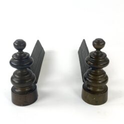 Žalvariniai židinio malkų laikikliai 2 vnt. Komplektas 8,5x41x20 cm