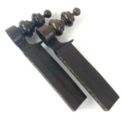 Žalvariniai židinio malkų laikikliai 2 vnt. Komplektas 8,5x41x20 cm