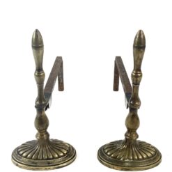 Žalvariniai židinio malkų laikikliai 2 vnt. Komplektas 12,5x35x24,5 cm