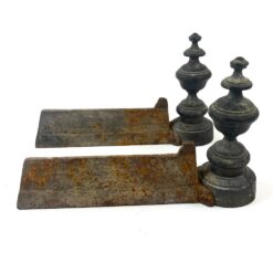 Metaliniai židinio malkų laikikliai 2 vnt. Komplektas 8,5×32,5×19,5 cm