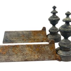 Metaliniai židinio malkų laikikliai 2 vnt. Komplektas 8,5×32,5×19,5 cm