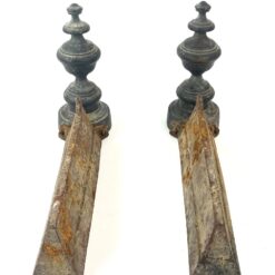 Metaliniai židinio malkų laikikliai 2 vnt. Komplektas 8,5×32,5×19,5 cm