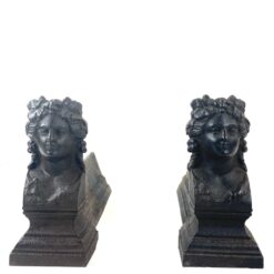 Ketaus židinio malkų laikikliai 2 vnt. Komplektas 9,5×33,5×20 cm