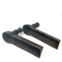 Metaliniai židinio malkų laikikliai 2 vnt. Komplektas 10x33x19 cm