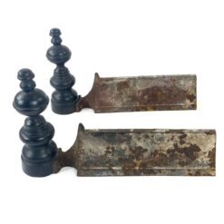 Metaliniai židinio malkų laikikliai 2 vnt. Komplektas 6,5x32x19 cm