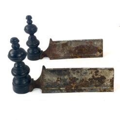 Metaliniai židinio malkų laikikliai 2 vnt. Komplektas 6,5x32x19 cm