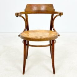 Thonet stiliaus medinis krėslas su ratanu 54x55,5x79 cm, 47 cm