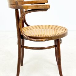 Thonet stiliaus medinis krėslas su ratanu 54×55,5×79 cm, 47 cm