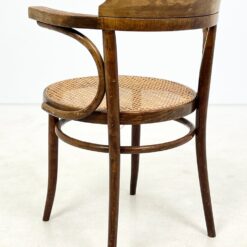 Thonet stiliaus medinis krėslas su ratanu 54×55,5×79 cm, 47 cm