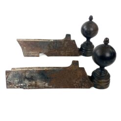 Metaliniai židinio malkų laikikliai 2 vnt. Komplektas 7,5x34x17 cm