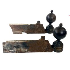 Metaliniai židinio malkų laikikliai 2 vnt. Komplektas 7,5x34x17 cm