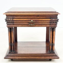 Ąžuolinė spintelė ant ratukų su stalčiumi 46×64,5×65 cm