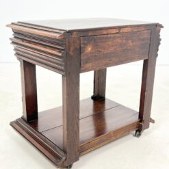 Ąžuolinė spintelė ant ratukų su stalčiumi 46×64,5×65 cm