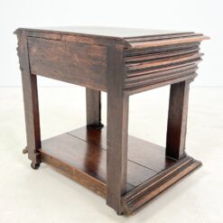 Ąžuolinė spintelė ant ratukų su stalčiumi 46×64,5×65 cm