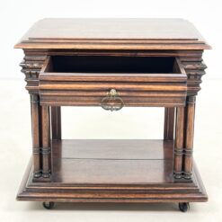 Ąžuolinė spintelė ant ratukų su stalčiumi 46×64,5×65 cm