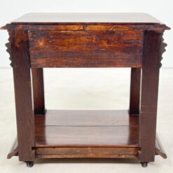 Ąžuolinė spintelė ant ratukų su stalčiumi 46×64,5×65 cm