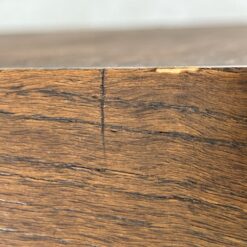 Ąžuolinis trijų stalčių sekreteras su oda 39x76x102 cm