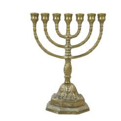 Žalvarinė menora 10x18x22,5 cm