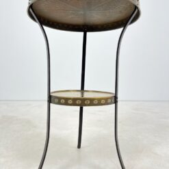 Kalvio darbo metalinis staliukas su žalvariu 47,5×47,5×73 cm