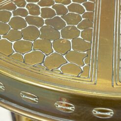 Kalvio darbo metalinis staliukas su žalvariu 47,5×47,5×73 cm