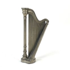 Metalinė arfos statula 2,5x5x9,5 cm