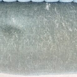 Provanso stiliaus, mėlyno gobeleno minkštasuolis 45x105x85 cm, 44 cm