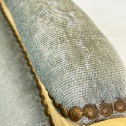 Provanso stiliaus, mėlyno gobeleno minkštasuolis 45x105x85 cm, 44 cm