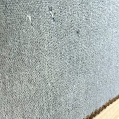 Provanso stiliaus, mėlyno gobeleno minkštasuolis 45x105x85 cm, 44 cm