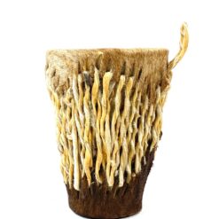 Vintažinė, rankinė džembė – būgnas 12x13x15,5 cm