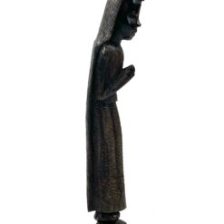 Vintažinė, medinė, raižyta Afrikiečio statula 7x5x34,5 cm