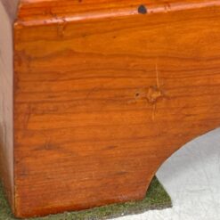 Raudonmedžio rašomasis stalas su odiniu stalviršiumi 61x122x75 cm