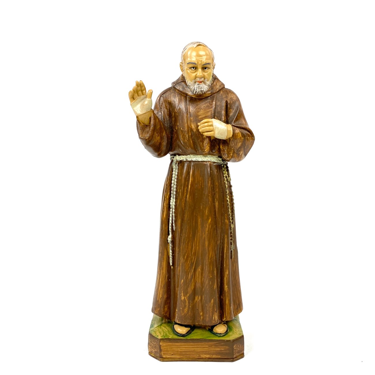 HK1142-religines-skulpturos-ir-paveikslai-0 “Padre Pio” Italų vienuolio statula iš polirezino 6,5×8,5×22 cm