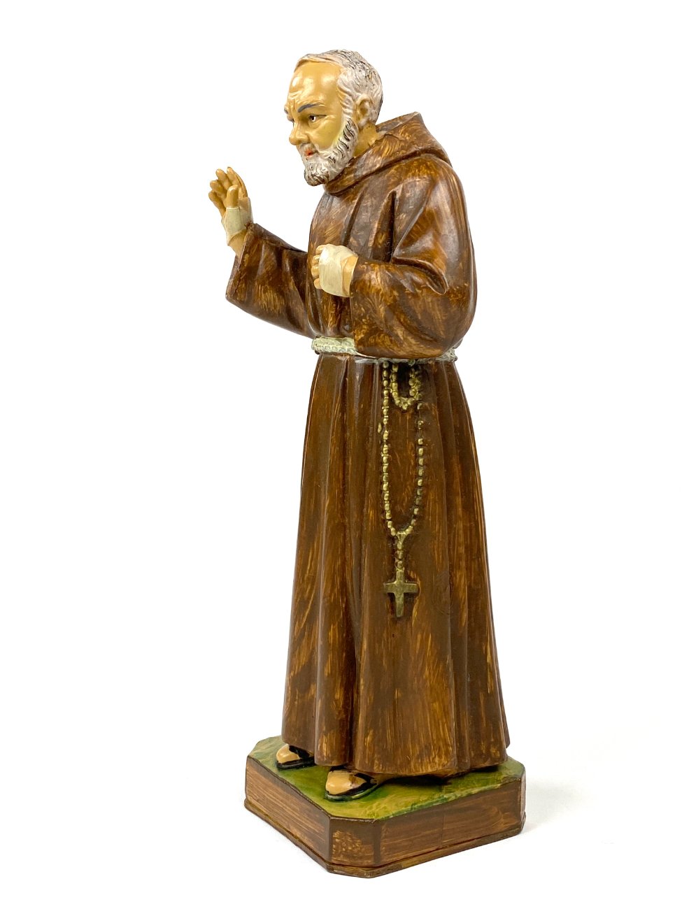 HK1142-religines-skulpturos-ir-paveikslai-4 “Padre Pio” Italų vienuolio statula iš polirezino 6,5×8,5×22 cm