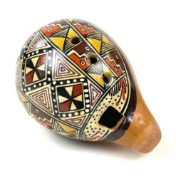 Vintažinė okarina, tapyta rankomis ant molio 10x7x7 cm