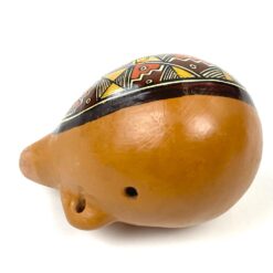 Vintažinė okarina, tapyta rankomis ant molio 10x7x7 cm