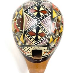 Vintažinė okarina, tapyta rankomis ant molio 10x7x7 cm