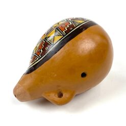 Vintažinė okarina, tapyta rankomis ant molio 10x7x7 cm