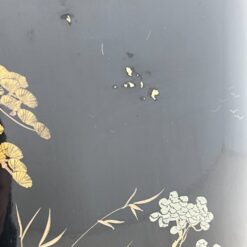 Rytietiškas valgomojo komplektas: apvalus stalas ir 4 vnt. krėslų