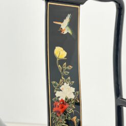 Rytietiškas valgomojo komplektas: apvalus stalas ir 4 vnt. krėslų