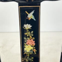 Rytietiškas valgomojo komplektas: apvalus stalas ir 4 vnt. krėslų