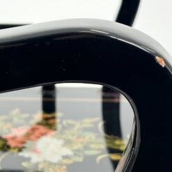 Rytietiškas valgomojo komplektas: apvalus stalas ir 4 vnt. krėslų